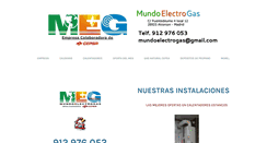 Desktop Screenshot of mundoelectrogas.com